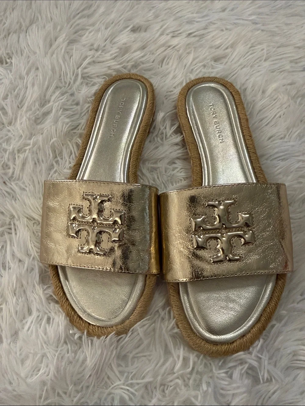 Tory Burch metallic gold